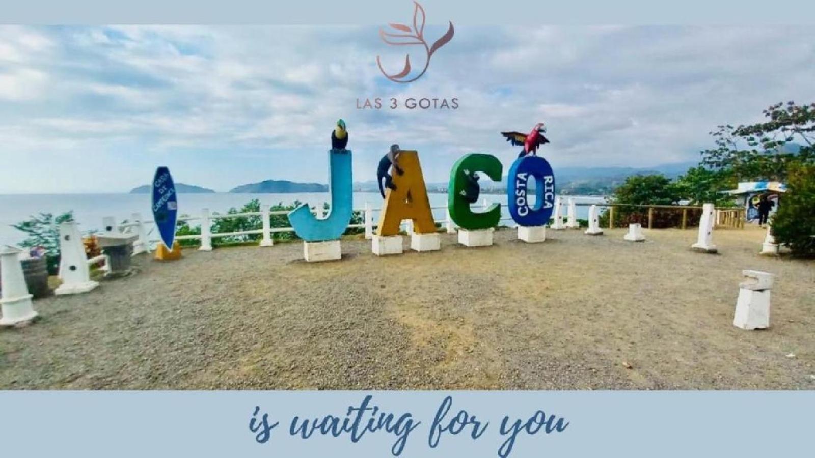 Apartamento De Lujo Las 3 Gotas Jaco, Frente Al Mar Con Vista A La Playa Luaran gambar